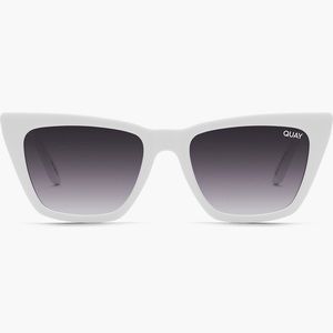 Quay Cat Eye Sunglasses White